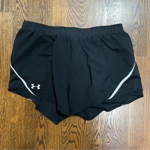 Under Armour Shorts.  Black.  Underwear underneath.  Size Large.